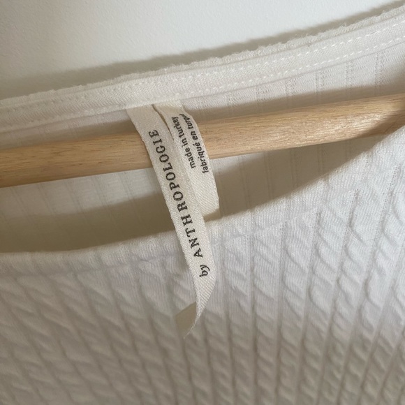 Anthropology size large Arya textured top with balloon sleeves - Picture 8 of 8